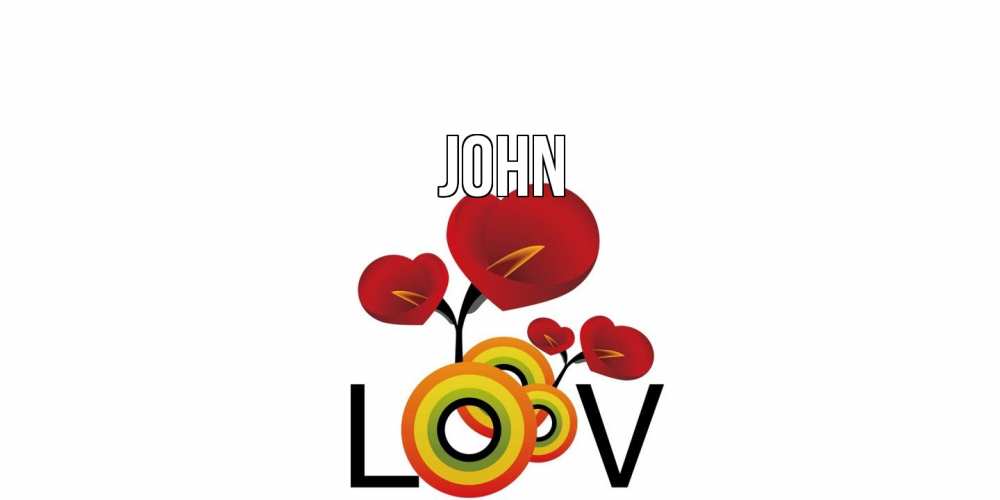 Открытка  с именем. John, Главная  