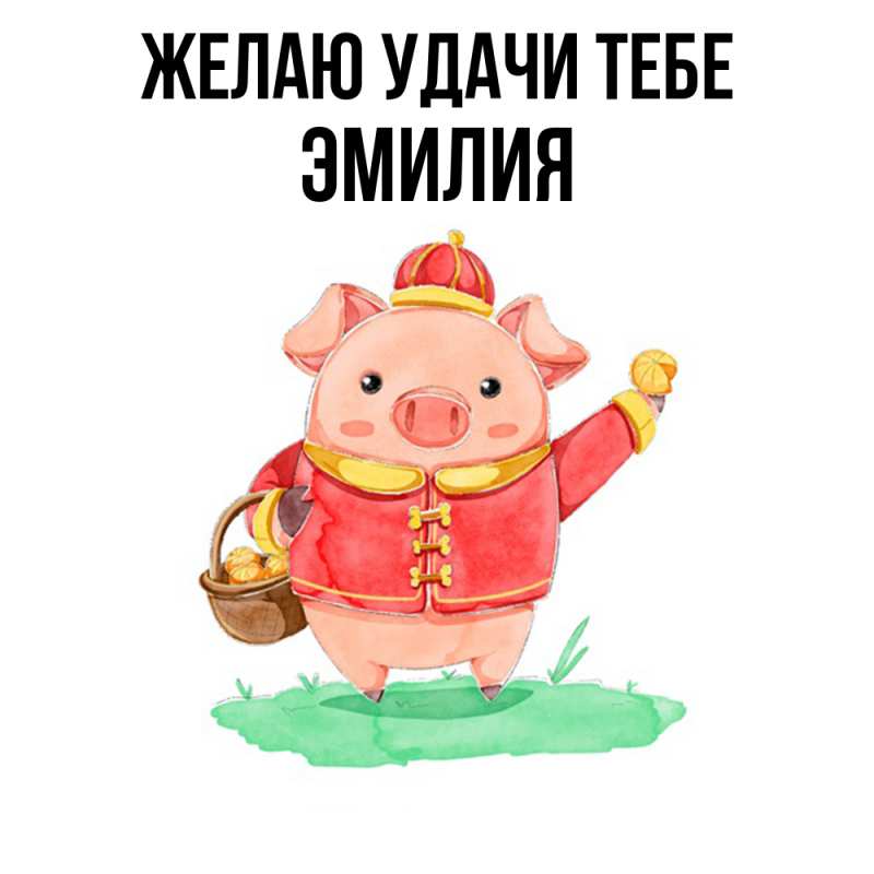 Картинка Желаю удачи тебе, ЭМИЛИЯ