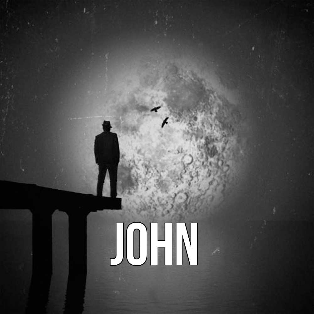 Открытка  с именем. John, Главная  