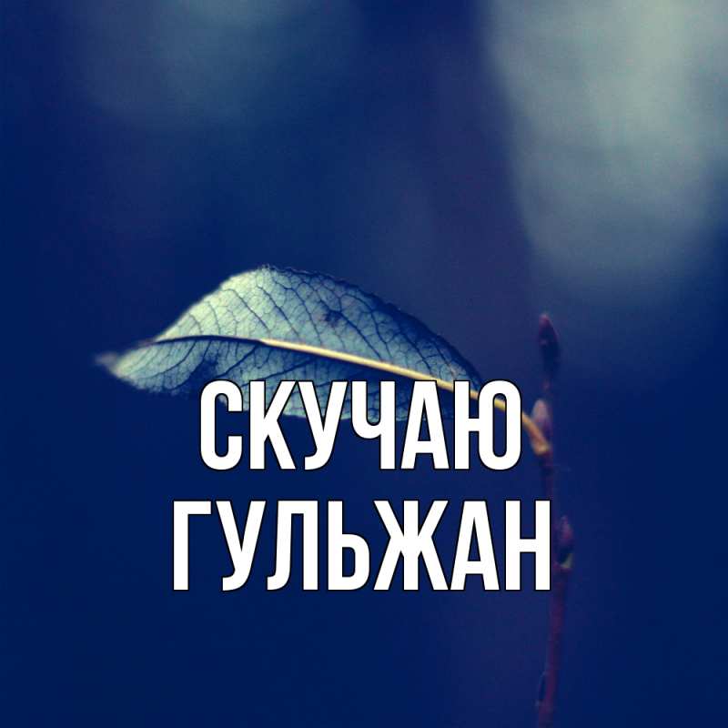 Картинка Скучаю, Гульжан