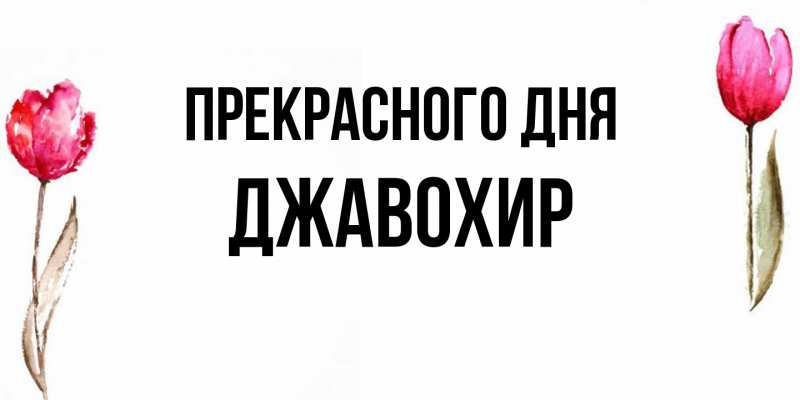 Картинка Прекрасного дня, Джавохир