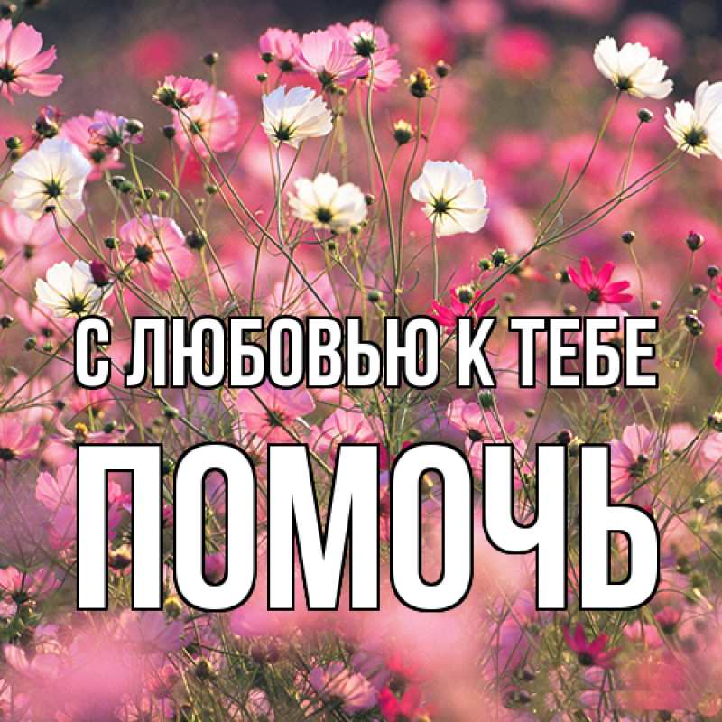Картинка С любовью к тебе, Помочь