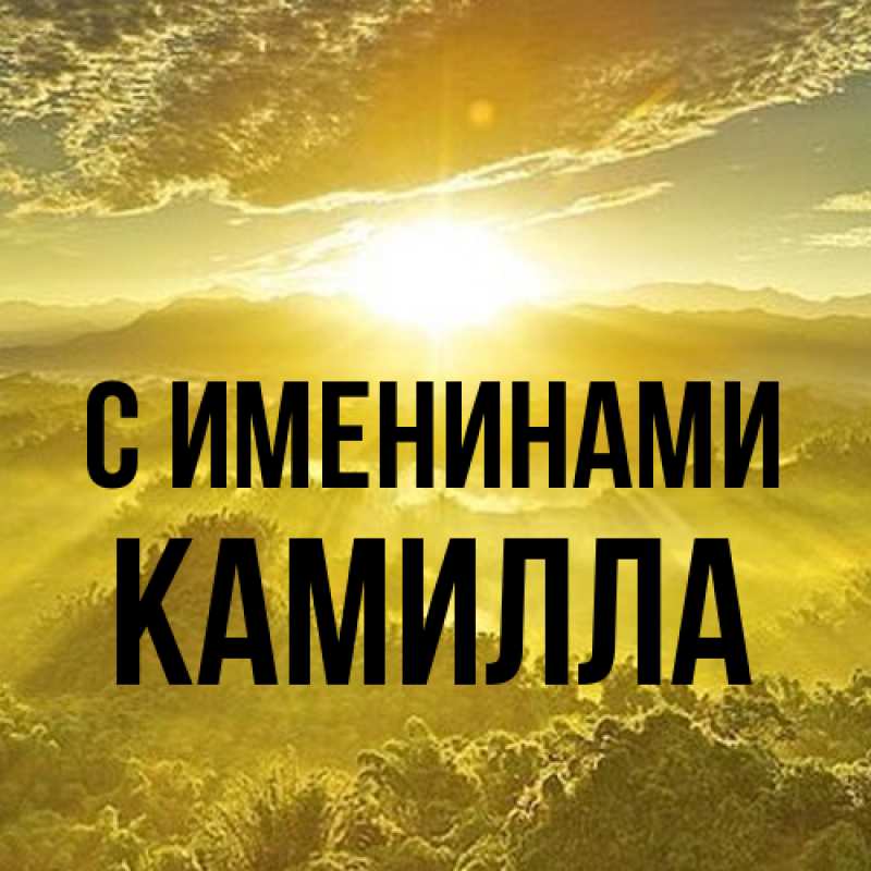 Картинка С именинами, Камилла