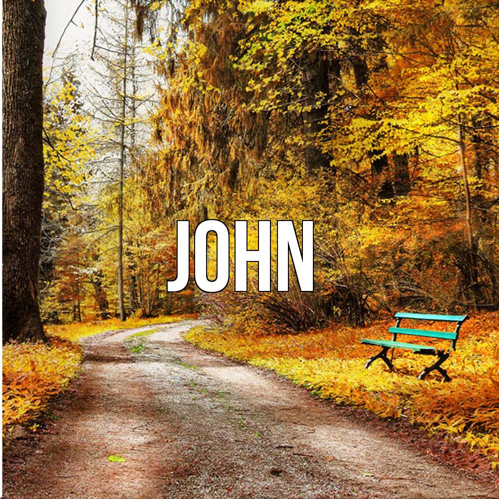 Открытка  с именем. John, Главная  