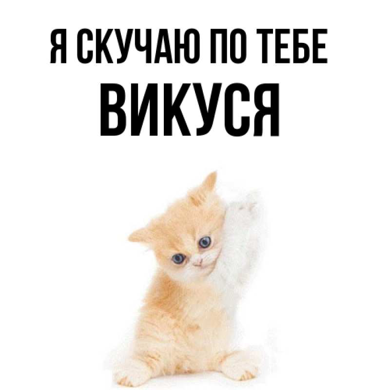 Картинка Я скучаю по тебе, Викуся
