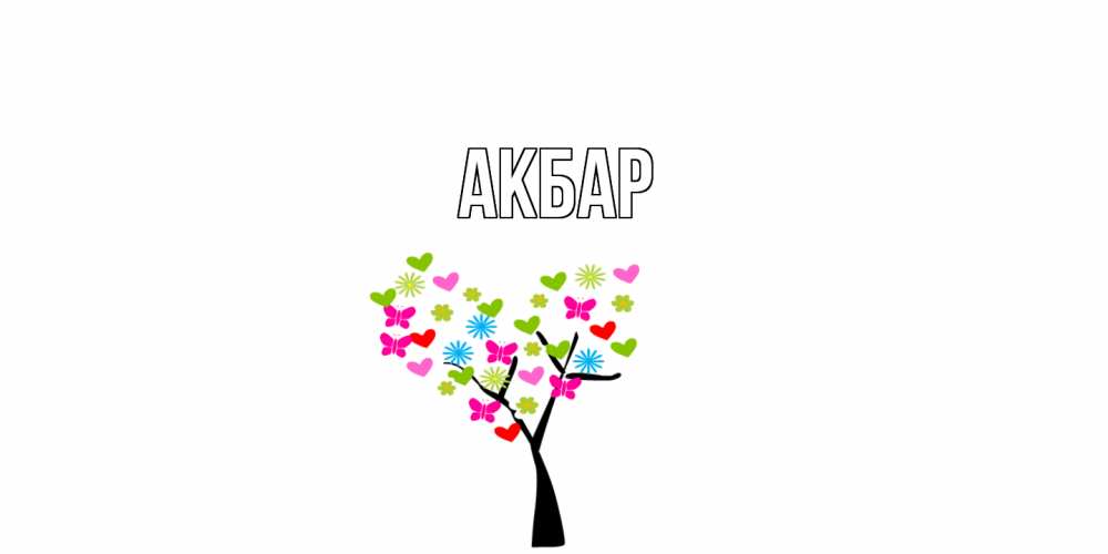 Открытка  с именем. Акбар, Главная  