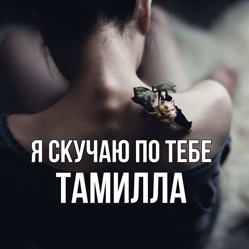 Картинка Я скучаю по тебе, Тамилла