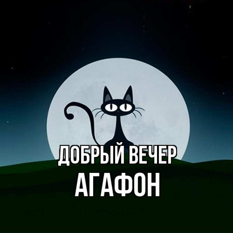 Картинка Добрый вечер, Агафон