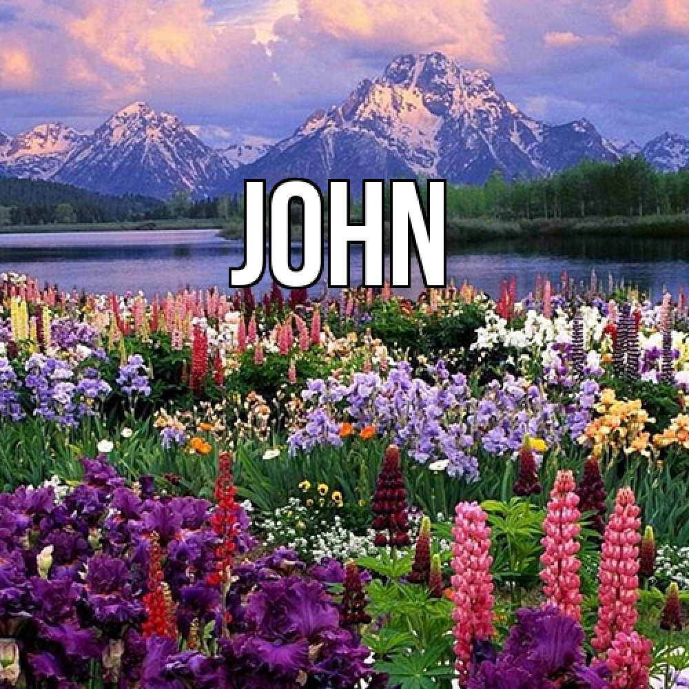 Открытка  с именем. John, Главная  