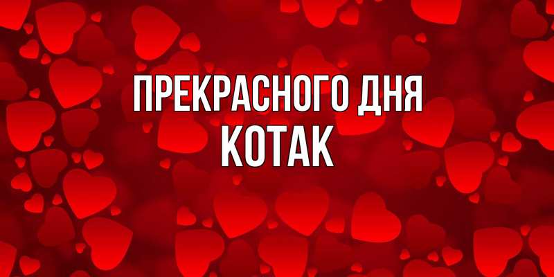 Картинка Прекрасного дня, КОТАК