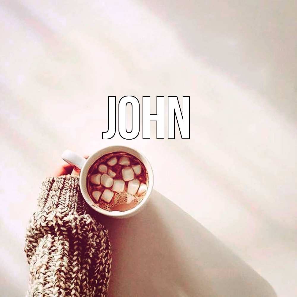 Открытка  с именем. John, Главная  