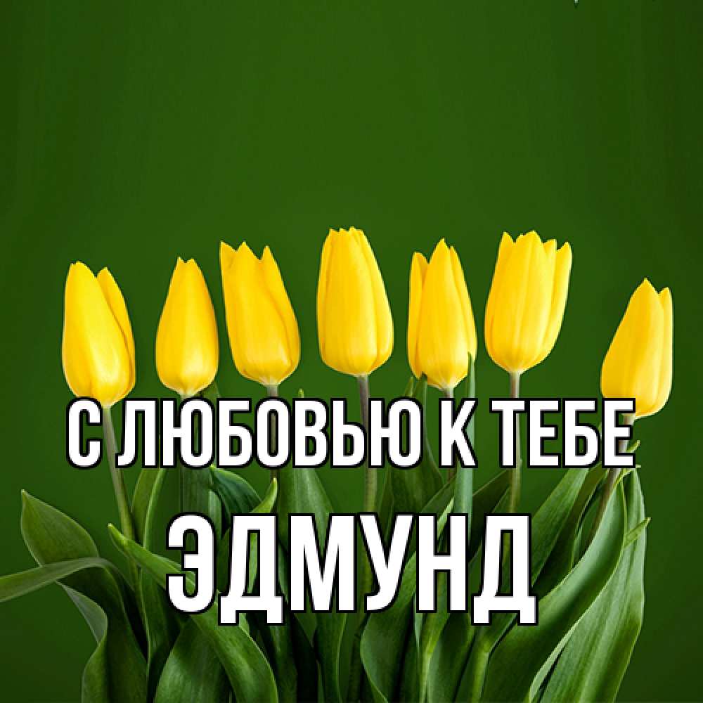 Открытка  с именем. Эдмунд, С любовью к тебе  