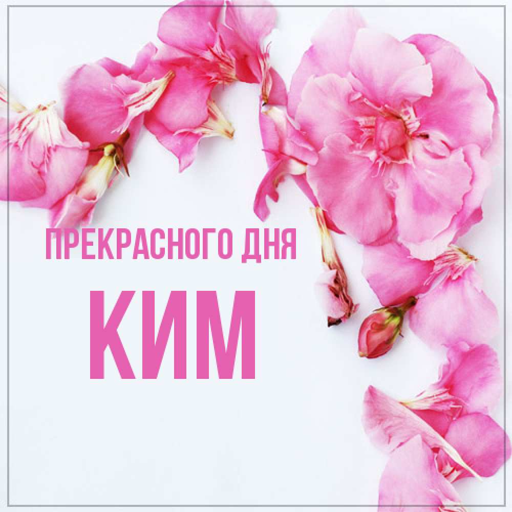 Открытка  с именем. Ким, Прекрасного дня  