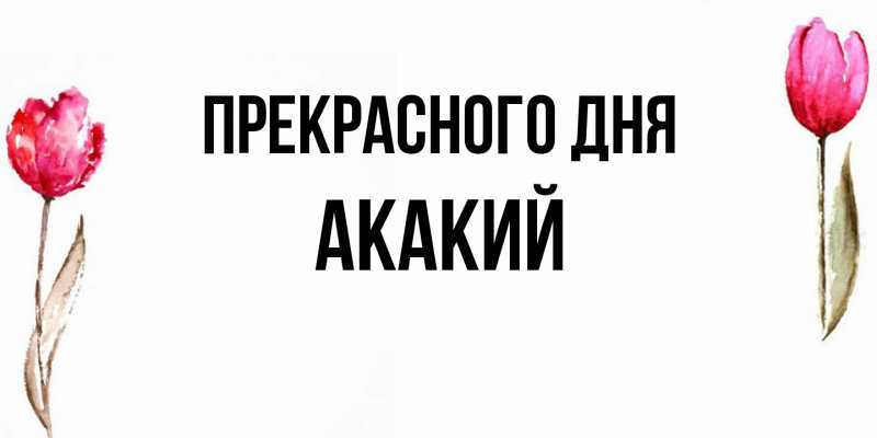 Картинка Прекрасного дня, Акакий