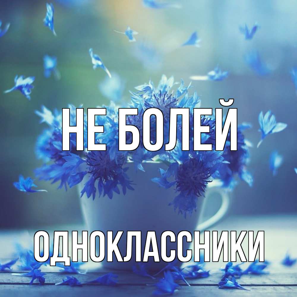 Открытка  с именем. Одноклассники, Не болей  