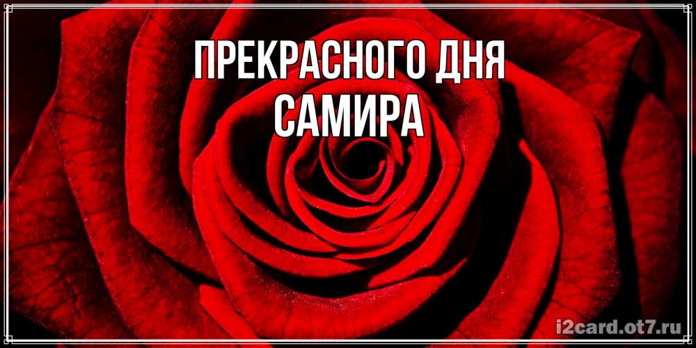 Открытка  с именем. Самира, Прекрасного дня  