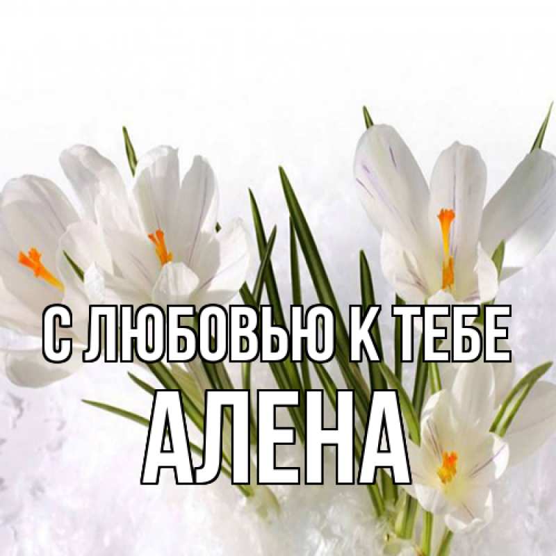 Картинка С любовью к тебе, Алена