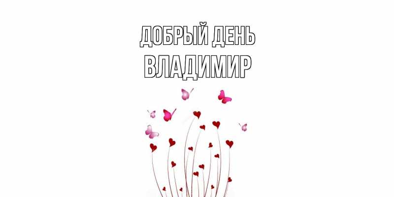 Картинка Добрый день, Владимир