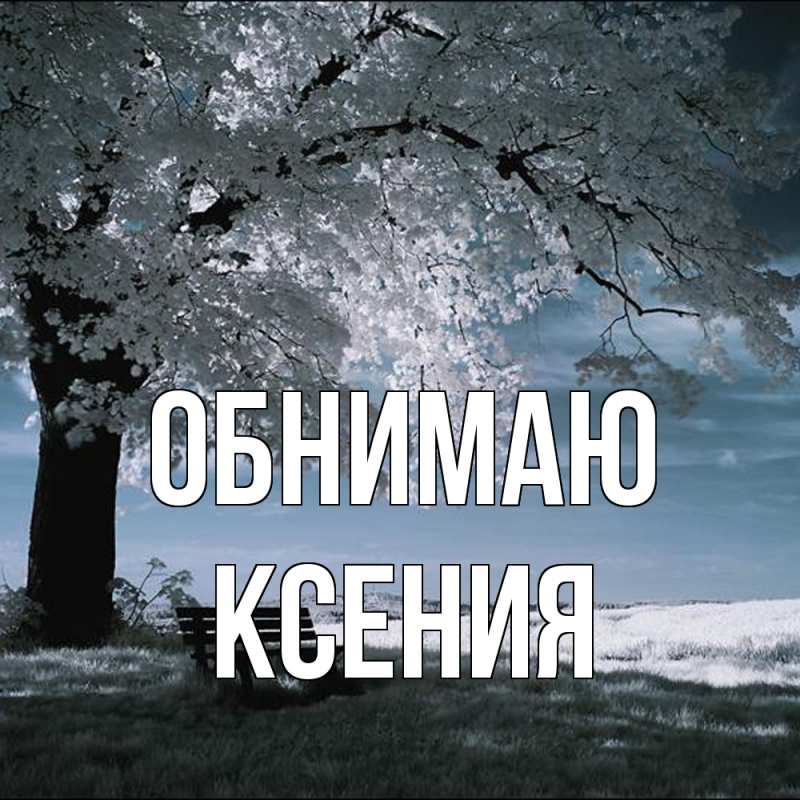 Картинка Обнимаю, Ксения