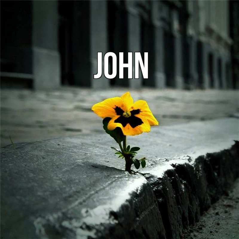 Открытка с именем, John, 