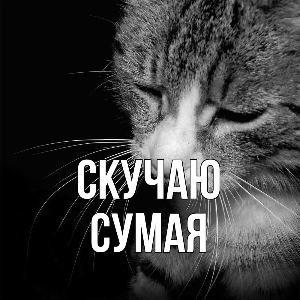 Открытка  с именем. Сумая, Скучаю  