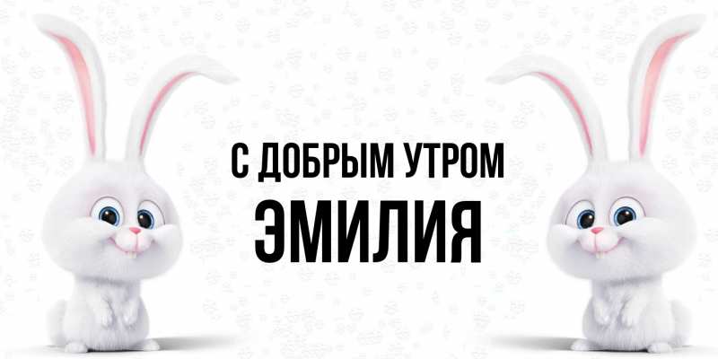 Картинка С добрым утром, ЭМИЛИЯ
