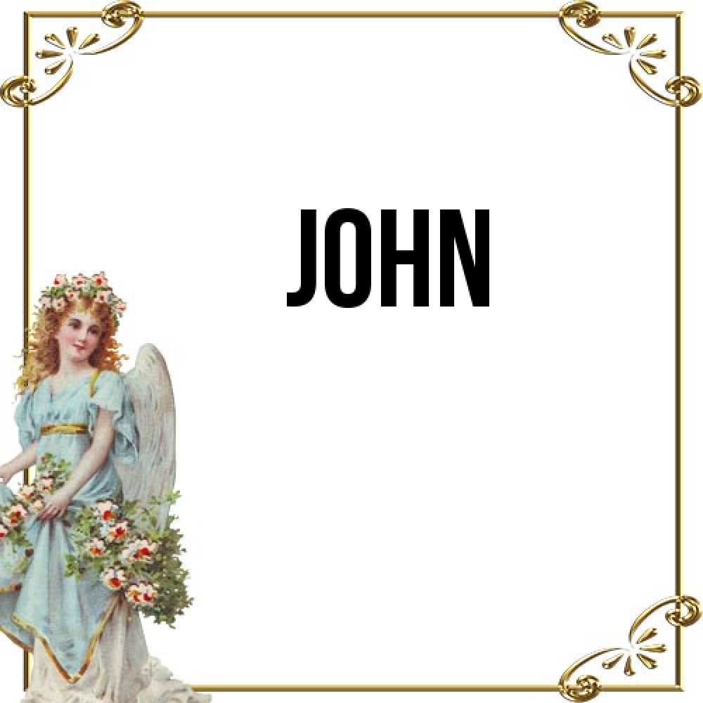 Открытка  с именем. John, Главная  