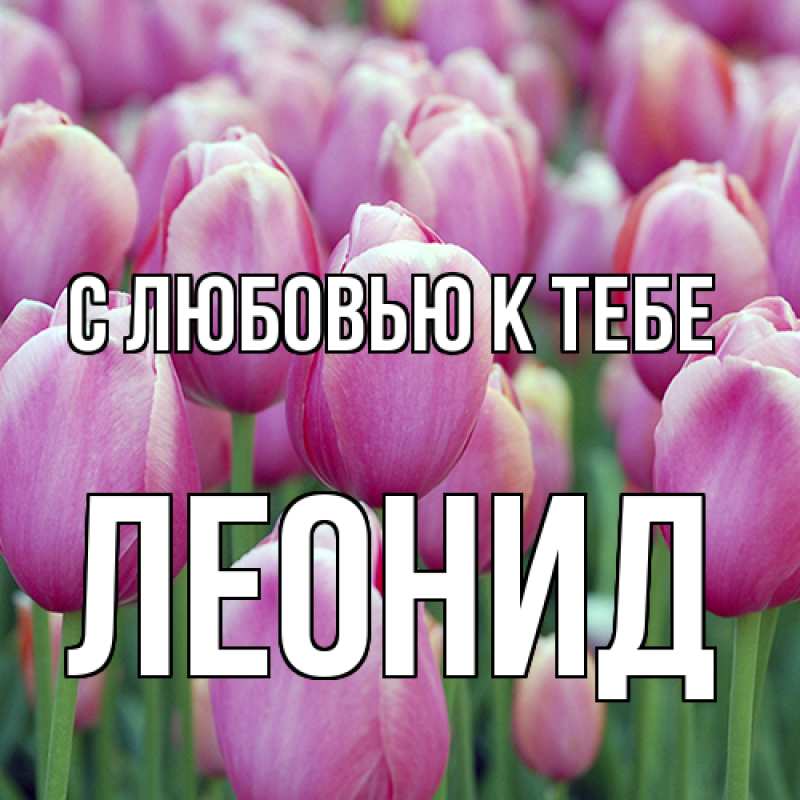 Картинка С любовью к тебе, Леонид