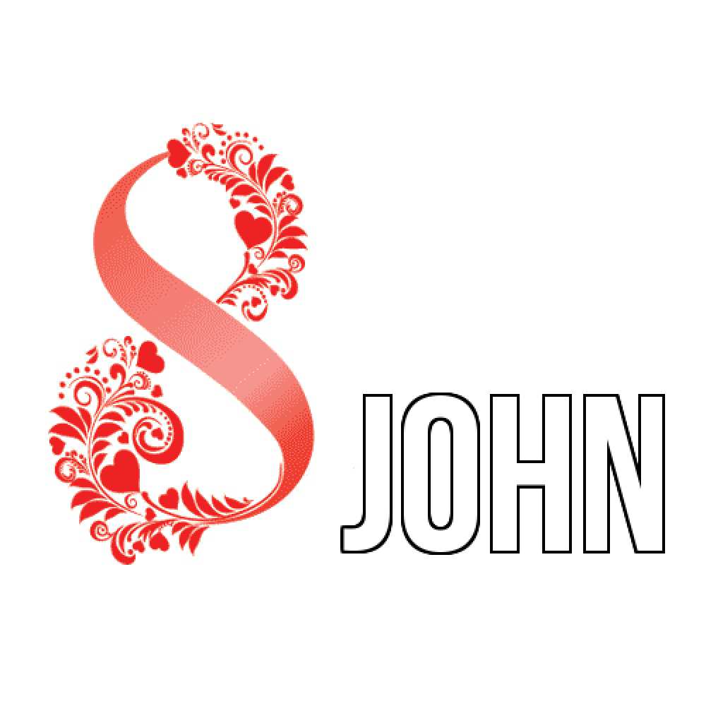 Открытка  с именем. John, Главная  